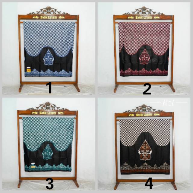 Sarung Batik Halus Motif Wayang Gunungan - Warna Kuning -