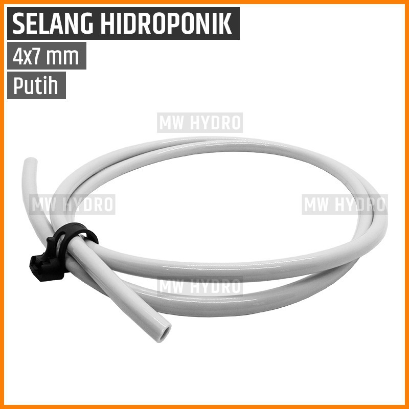 10 Mtr Selang PVC / PE 7 mm - Fertigasi / NFT / Hidroponik / Sprayer - White