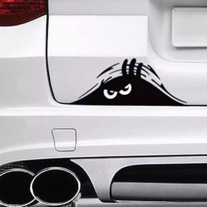 Sticker Stiker Decal Bumper Jendela Mobil Vinyl Eyes Monster Mata Lucu