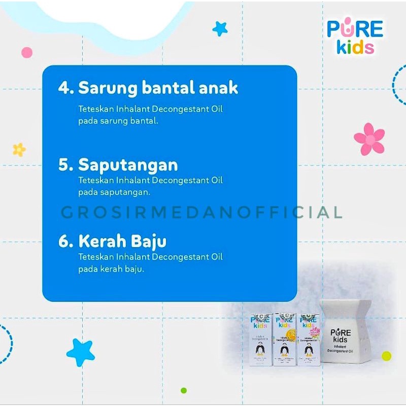 COD - PURE KIDS BABY  DECONGESTANT INHALANT - ANAK SUSAH BERNAFAS DAN HIDUNG TERSUMBAT