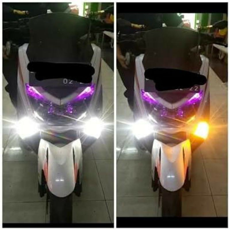 Lampu Led T10 2 Mode sein dan senja Motor Nmax Xmax Aerox Pcx Adv Vario Scoopy Beat model Luminos