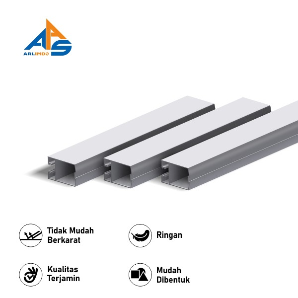 Alexindo Swing Door Tiang Moher Warna Putih 1.3mm x 6M - Arlindo Store