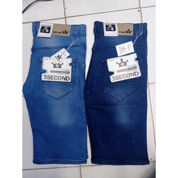 celana pendek jeans pria slim fit/ jeans pria stread