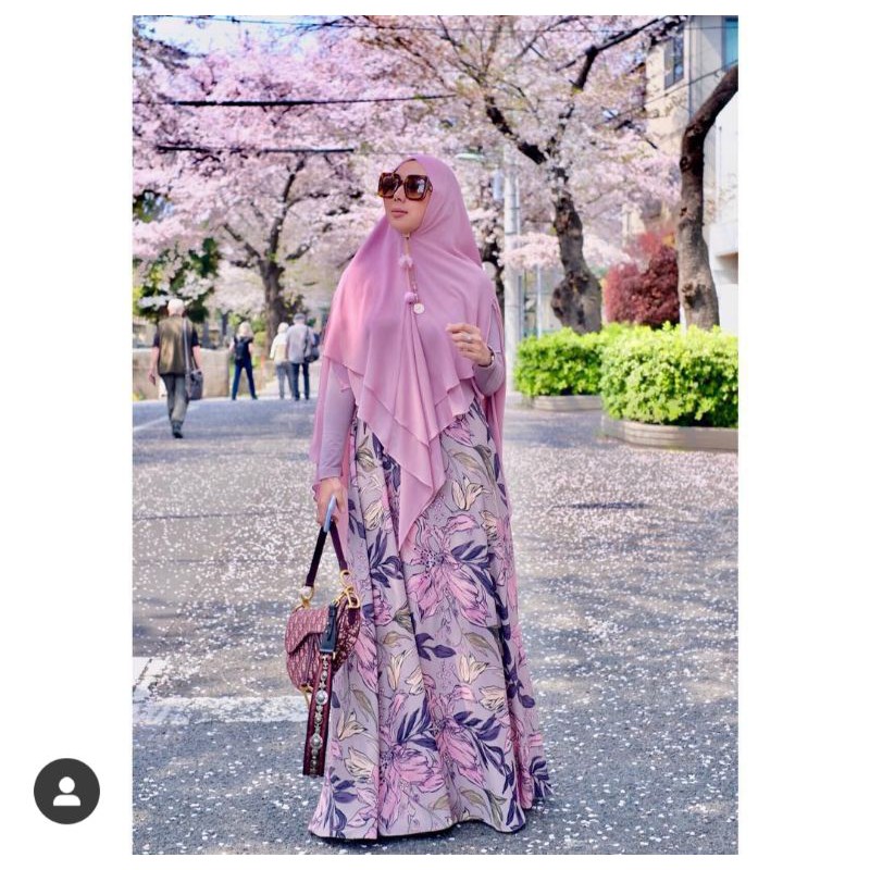 preloved jawhara syari oshima pink blush