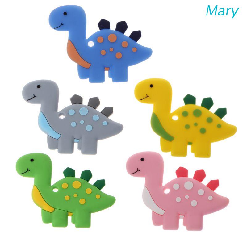 Mary Kalung Liontin Dinosaurus Bahan Silikon BPA Free Untuk Bayi