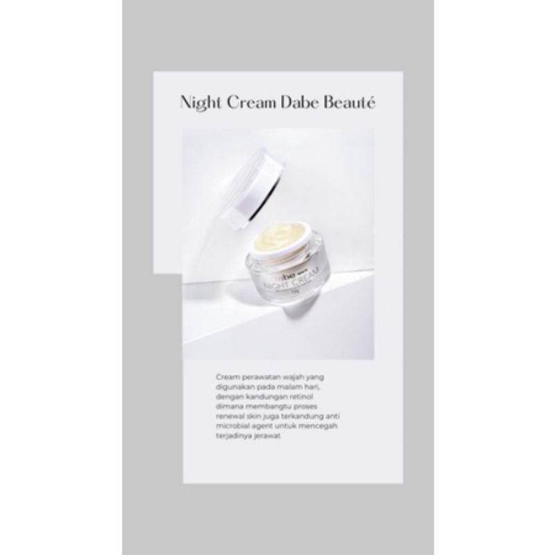 night cream dabe beauty