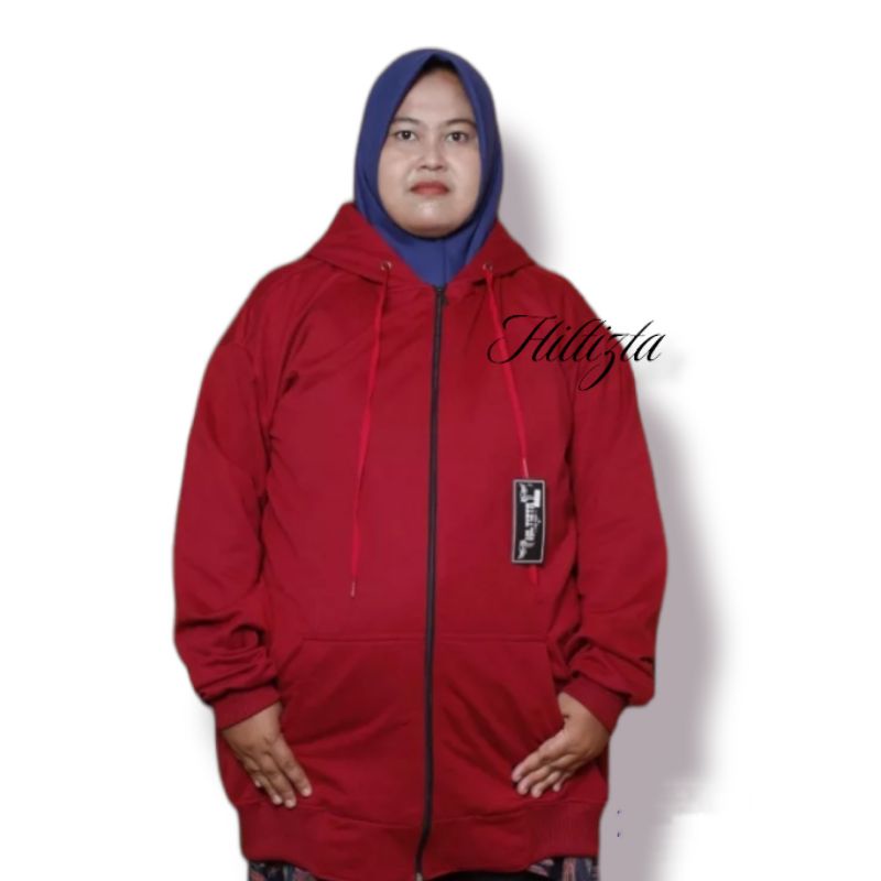 Sweater Jaket NATURAL HOODIE Oversize Pria Wanita Big Size Jumbo XL / JAKET HOODIE ZIPPER JUMBO (XXL,XXXL,XXXXL,XXXXXL)