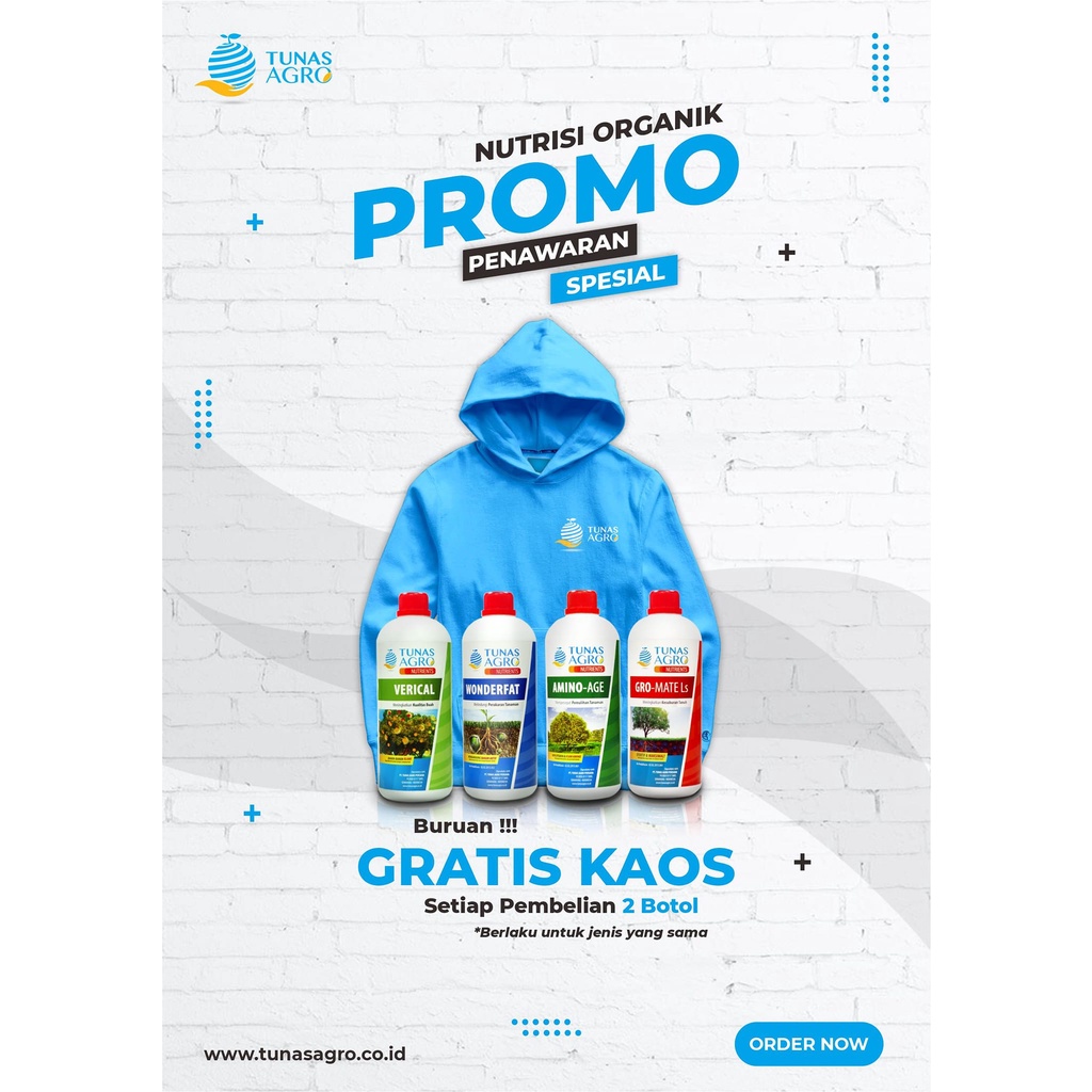 Pupuk Organik Cair Nutrisi GRO-MATE LS - Meningkatkan Kesuburan Tanah - TUNAS AGRO NUTRIENTS - 1 LITER / 1000 ML