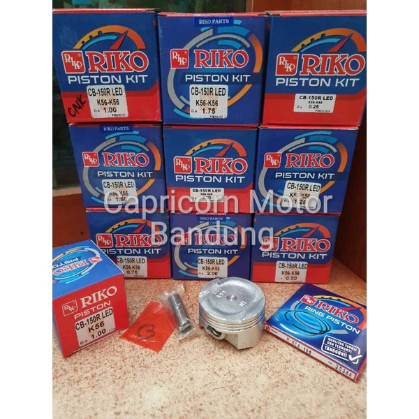 Piston Kit CB CBR SONIC 150 FI INJEKSI LED NEW RIKO oversize STD 25 50 75 100 125 150 175 200
