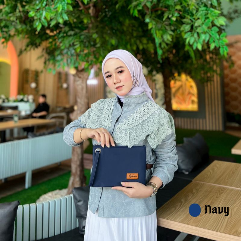 HAWA HANDBAG POUCH WANITA CHOCOLY BY AGHNIA