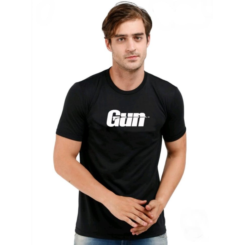  Kaos  Pria  Distro Kaos  Pria  Motif GUN Grosir Kaos  Pria  