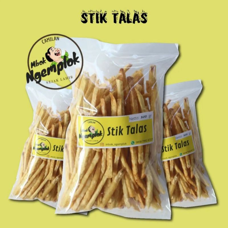

Camilan Stik Talas asin gurih