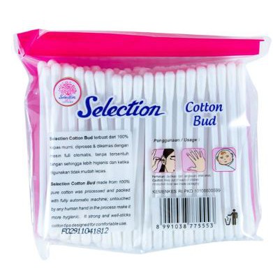 Korek Kuping Dewasa isi 100 pcs Selection Cotton Bud Refil Pembersih telinga