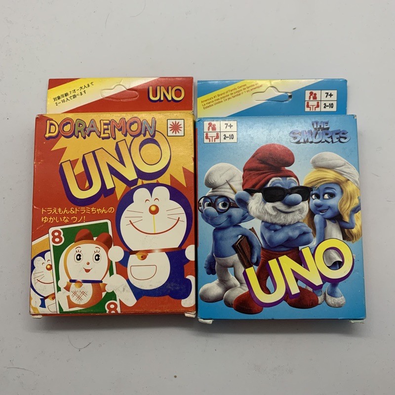 Kartu Uno Character Doraemon Smurf Karakter Card Shopee Indonesia