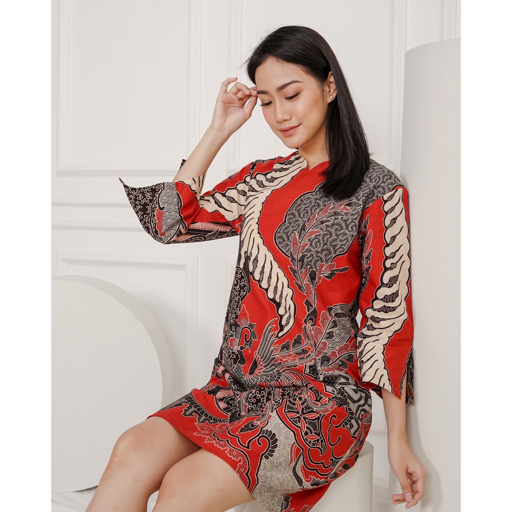 Dress Batik Wanita | Batik Wanita | Batik Kantor | Dress Naranga Unlined