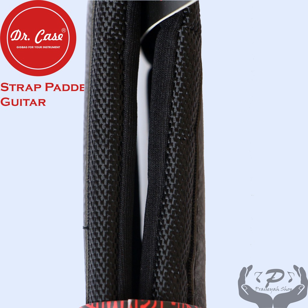 Strap Gitar Hitam Dr Case Padded Series Tebal Kuat Nyaman Empuk