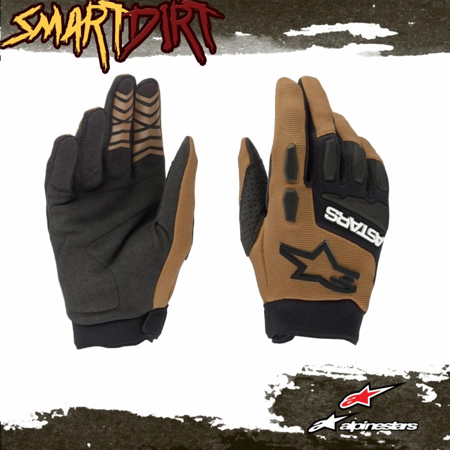 GLOVE ALPINESTAR FULL BORED 2022 BROWN SARUNG TANGAN ALPINESTAR ORI
