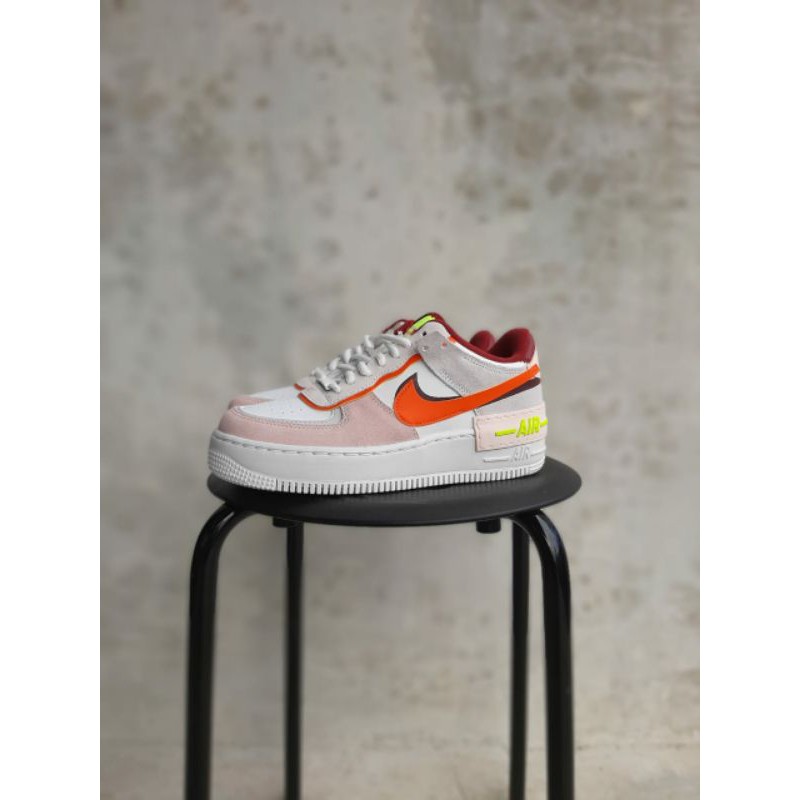 Nike Air Force 1 Shadow Team Red/Orange Pearl/Volt