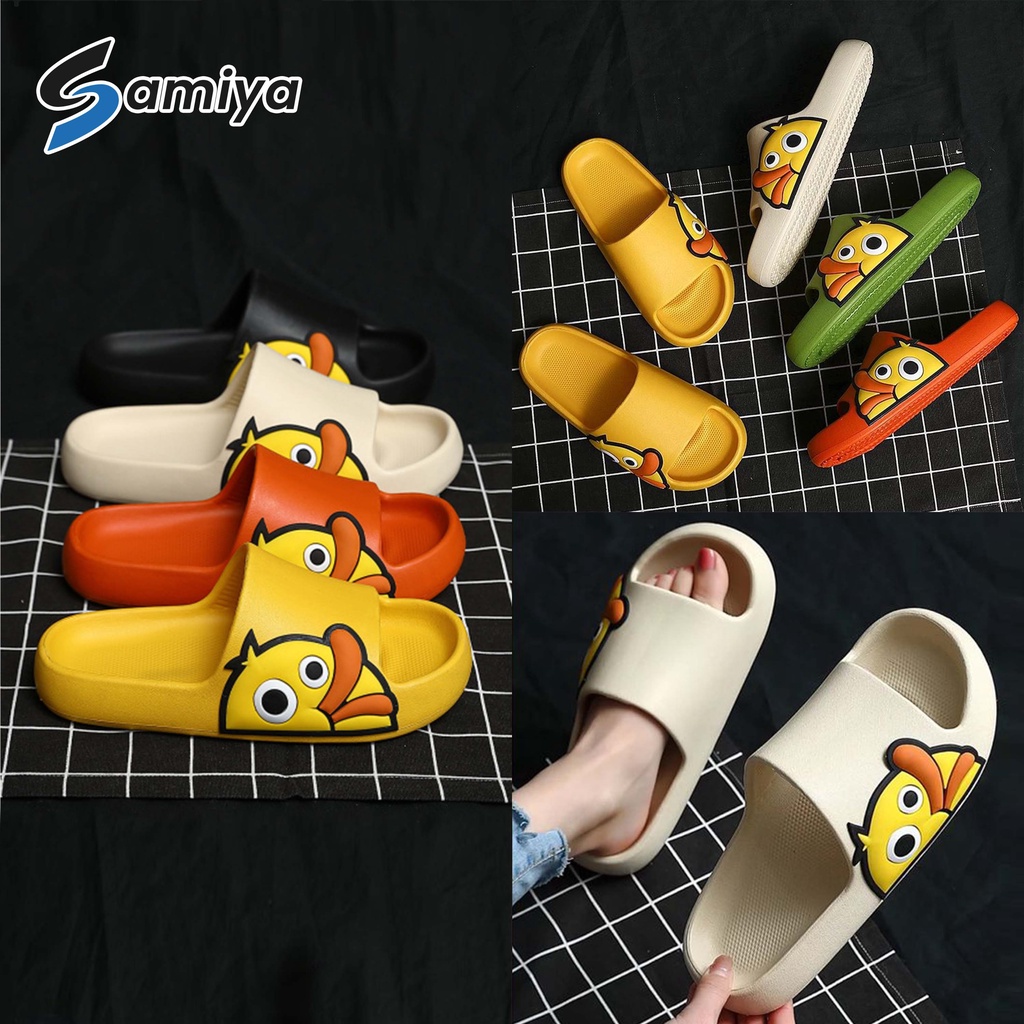 sandal dewasa motif bebek / cute duck slipper anti slip / sendal slop rumah indoor outdoor slippers