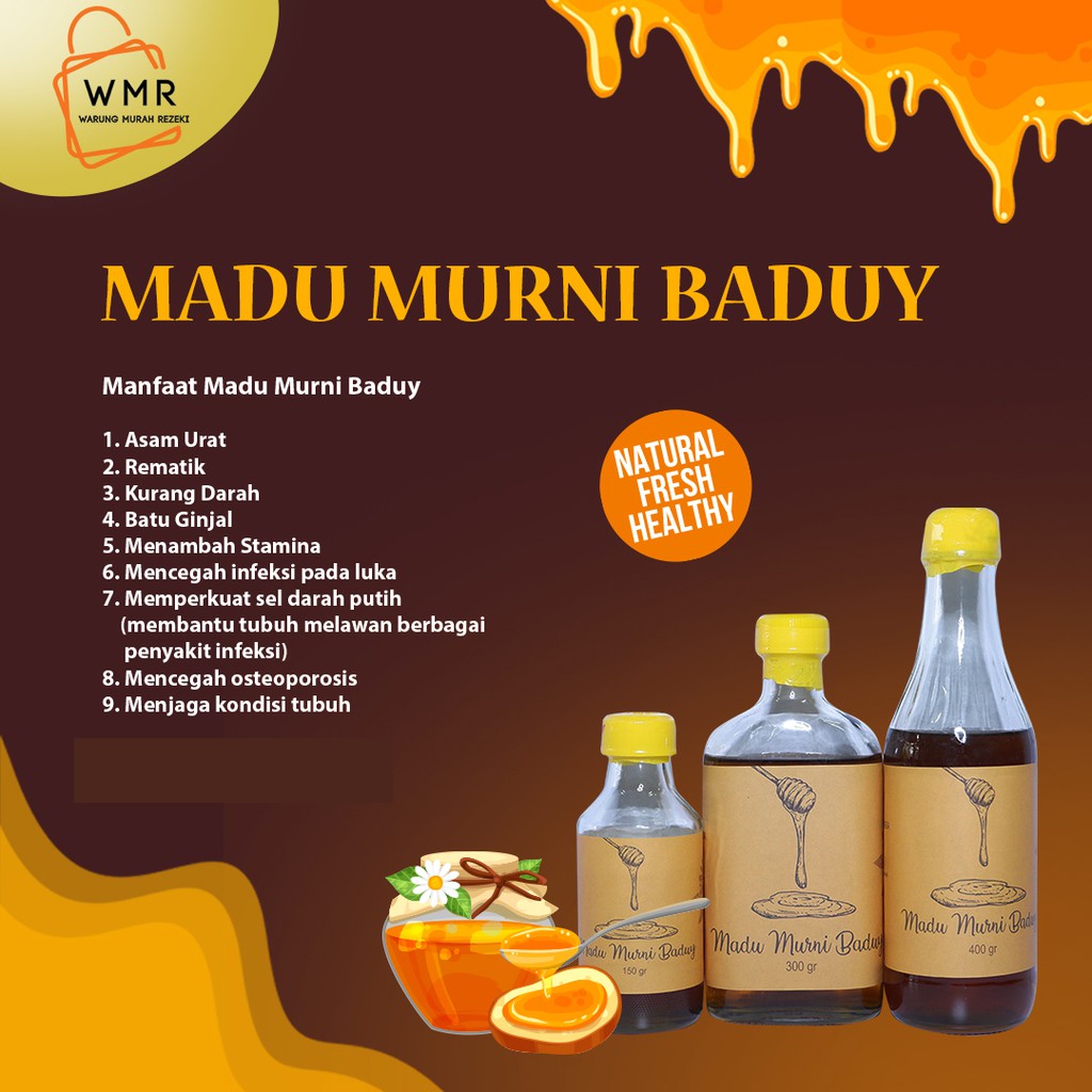 

MADU ASLI BADUY / MADU HUTAN BADUY ORIGINAL / MADU MURNI