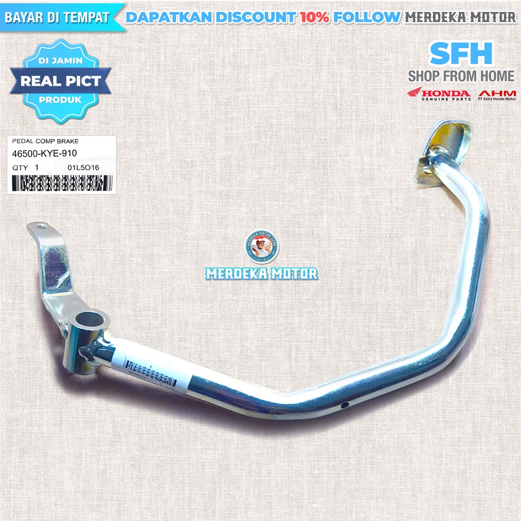 Pedal Rem New Megapro 2010-2014 Pijakan Rem Belakang Mega Pro Monoshock Injakan Rem MP Mono Original