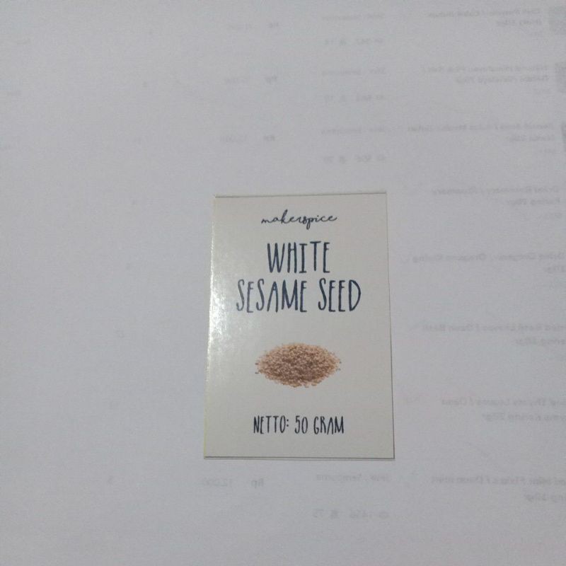 

White Sesame Seed/Wijen Putih