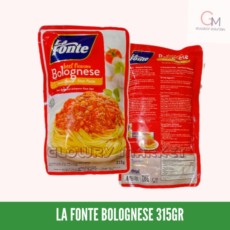 

LA FONTE BUMBU SPAGHETTI BOLOGNESE 315GR BUMBU LAFONTE BUMBU BOLOGNAISE BUMBU SPAGETI