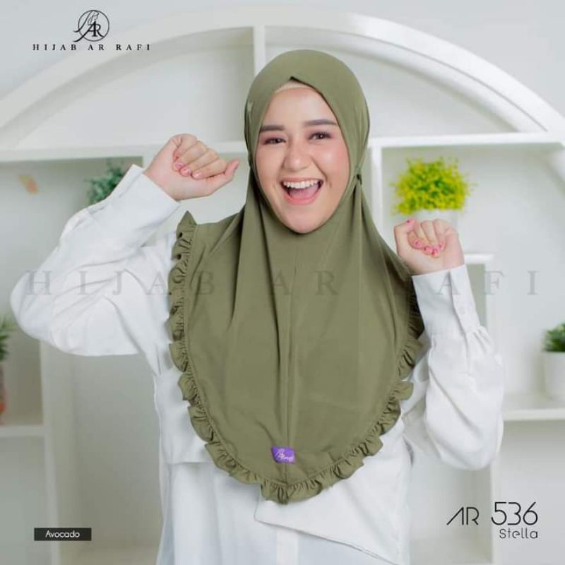 HIJAB INSTAN ARRAFI AR 536 ORIGINAL ARRAFI/KERUDUNG COUPLE INSTAN