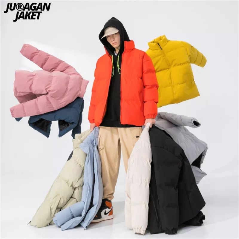 Juragan Jaket Pria Mantel Hangat Musim Dingin Korean Puffer Tebal