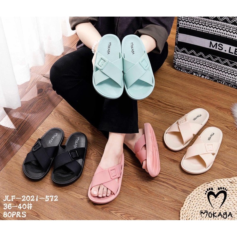 Sandal Slop Silang Gesper BEST SELLER Import Morego 1969-1 atau Mokaya 2021-572