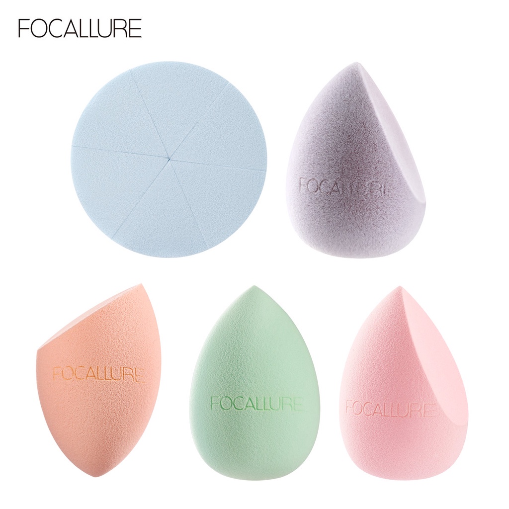 FOCALLURE Soft Skin-friendly Makeup Sponge Multiple Shapes Songe Beauty Cosmetic Tools