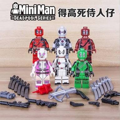 Minifigures Deadpool Decool 0256 Decool 0257 Decool 0258 Decool 0261