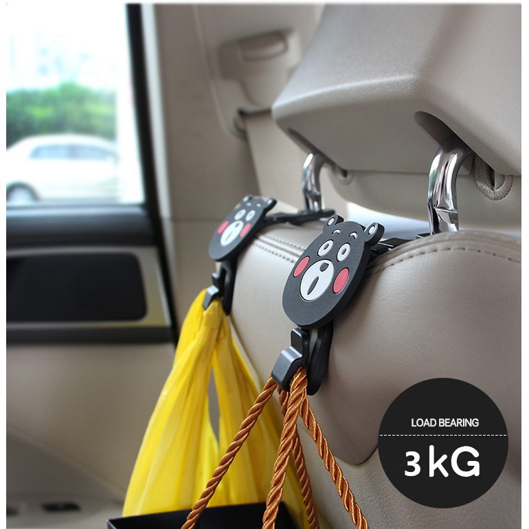 2 pcs 【Ready stock】 Isales Kartun mobil kait / Kait Mobil Kembali Kait Mobil Kartun Styling Kait