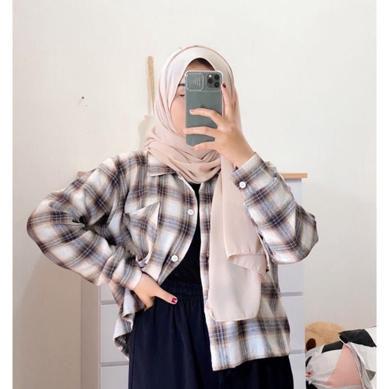 atasan wanita kemeja flanel wanita flannel wanita kemeja kotak kotak wanita flanel