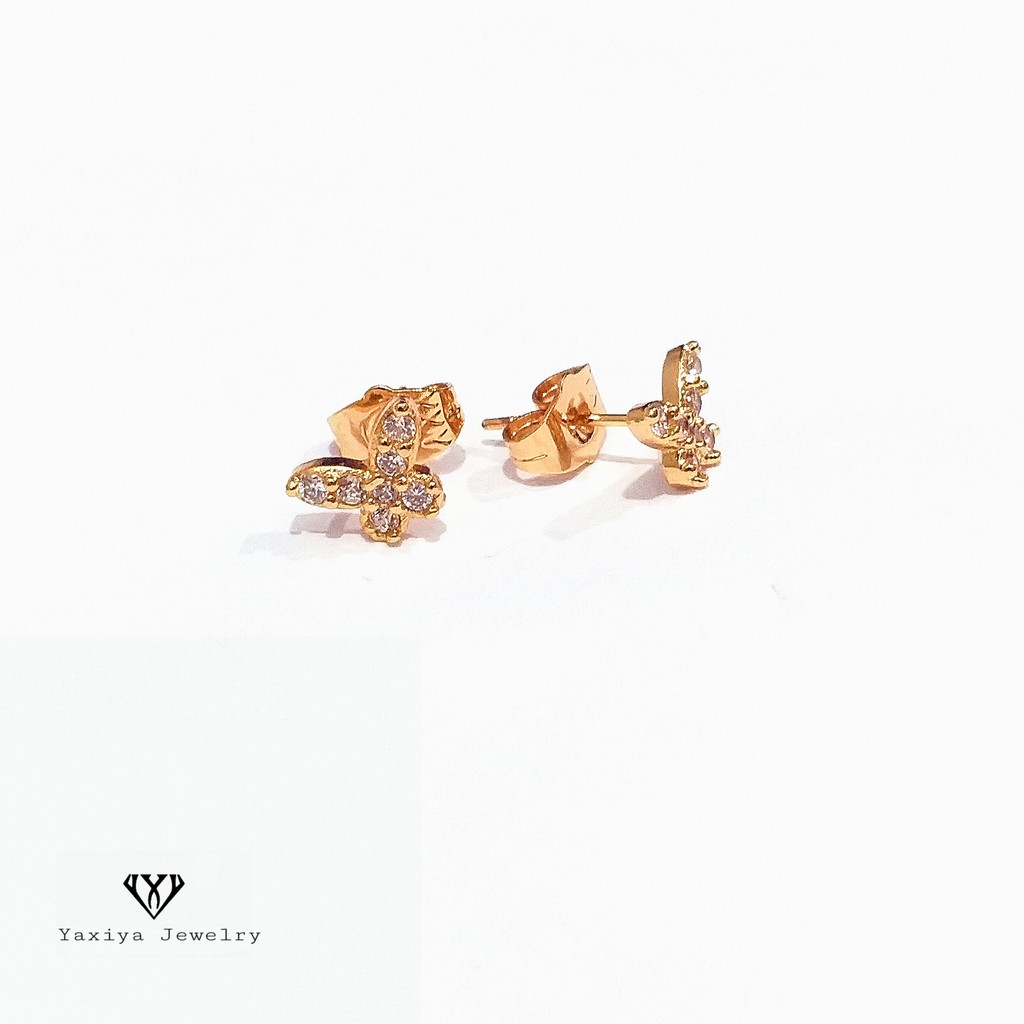 

Anting Tusuk Kupu Kupu Permata Perhiasan Lapis Emas 18K Yaxiya Jewelry 272