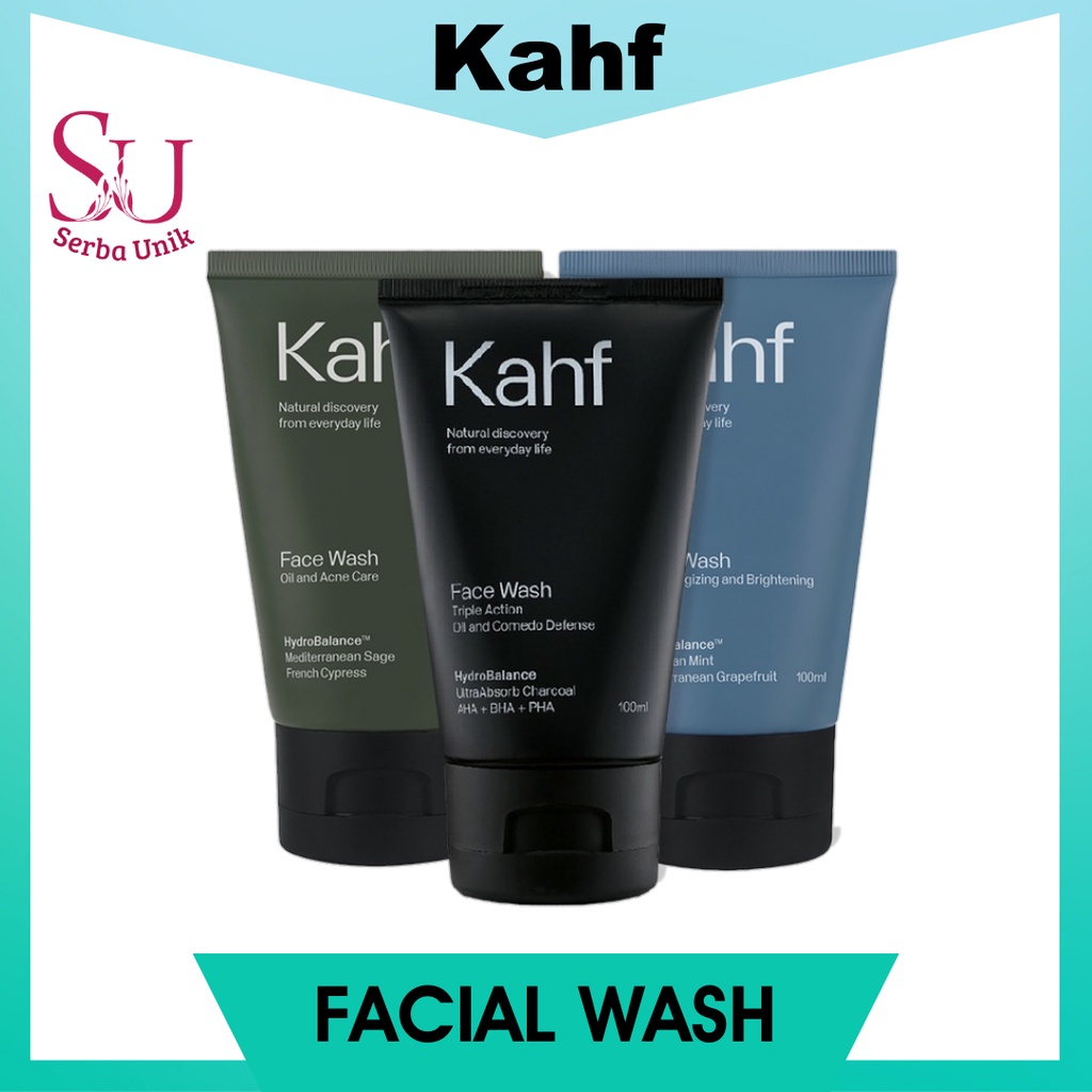 Kahf Men Face Wash 100ml | Oil &amp; Acne Control | Skin Energizing &amp; Brightening | Oil &amp; Comedo Defense