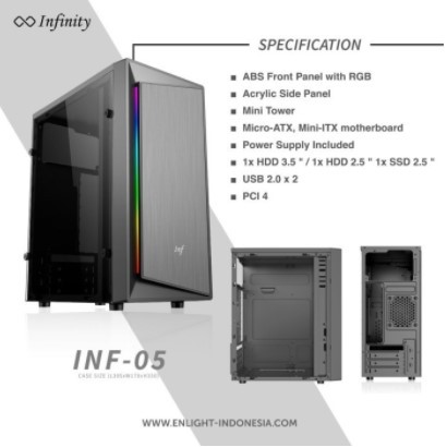 CASING INFINITY INF 02 / INFINITY 05 PSU 250W