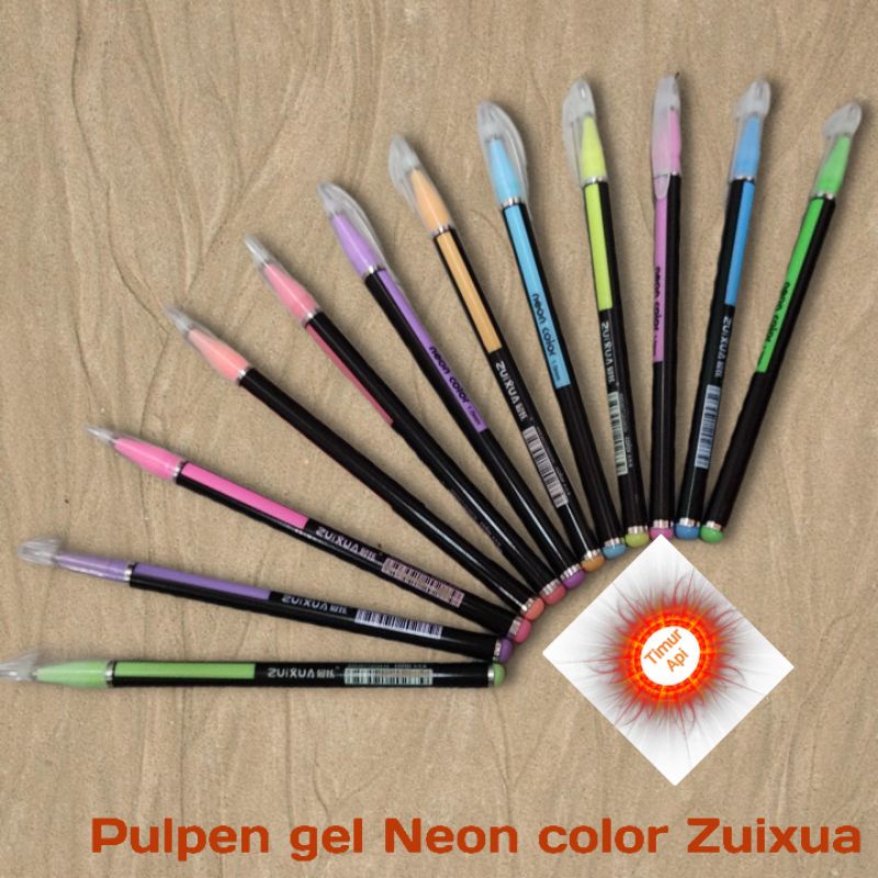 12 warna pulpen Neon color / pulpen warna