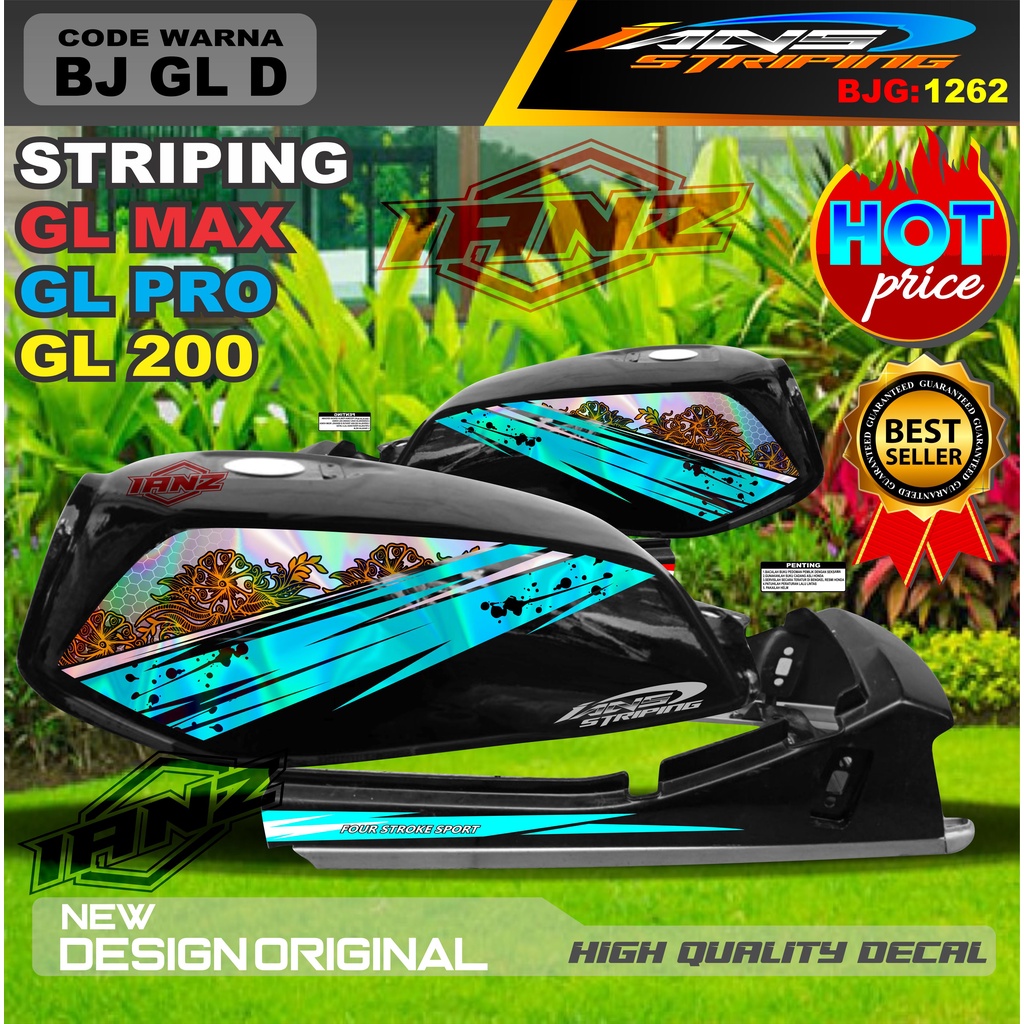 STRIPING GL MAX / VARIASI STIKER GL PRO GL 2000 / STIKER HOLOGRAM