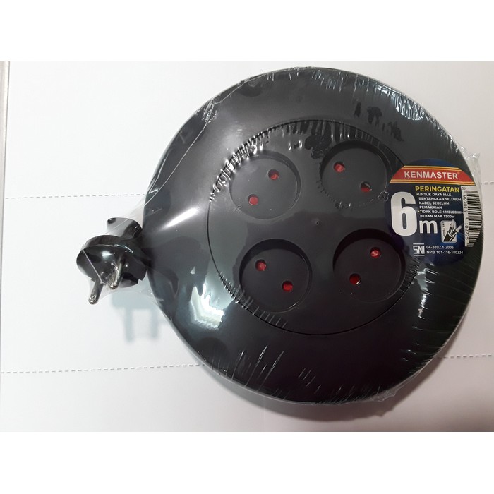 KABEL ROLL 6 METER KENMASTER / KABEL ROLL 2 LUBANG KENMASTER