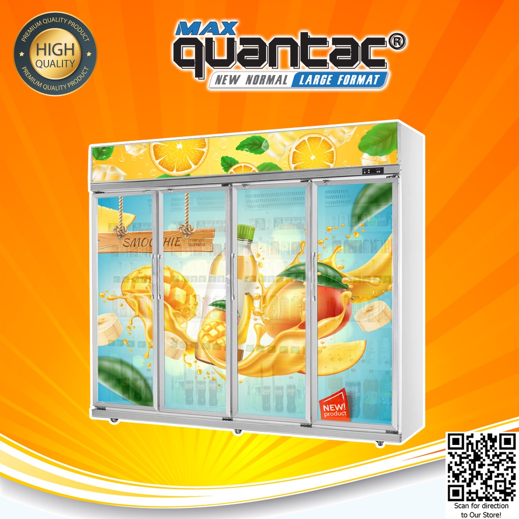 Sticker QUANTAC® MAX 68WX-A Stiker Vinyl Digital Print Eco Solvent / UV Printing / Latex - Indoor/Outdoor 1.27 m x 50 m - Roll