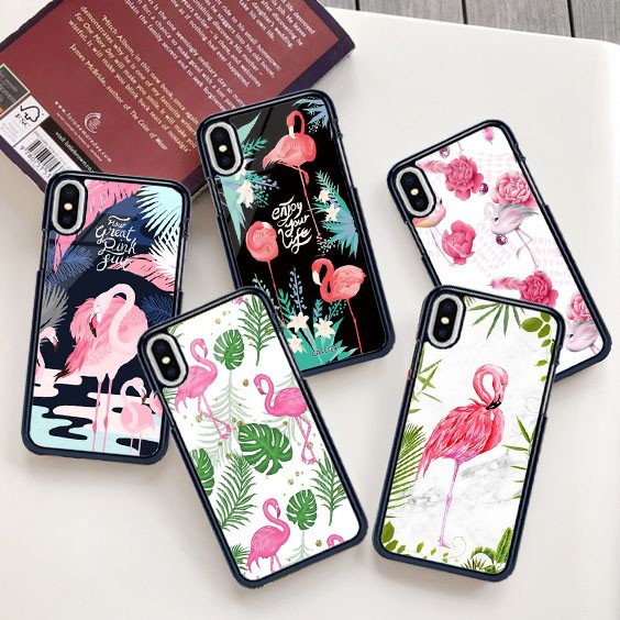 [P100] Phone Case Glossy Bangau 2D Printing For All Smartphone Oppo Realme Samsung vivo Xiaomi Iphon