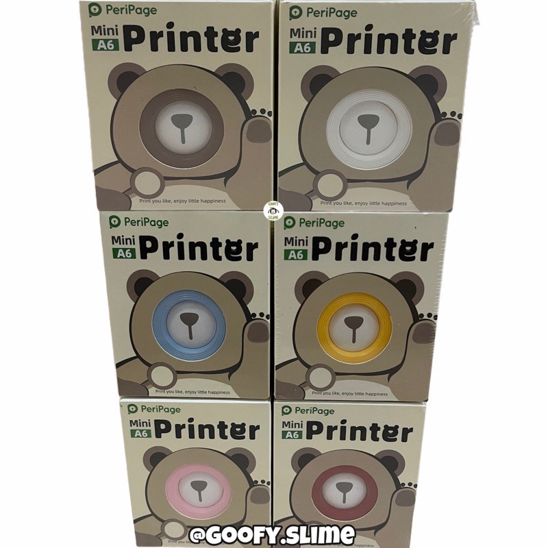 (BISA PILIH WARNA) Peripage printer mini thermal A6 Bluetooth 203dpi Mini Thermal Printer printer Po