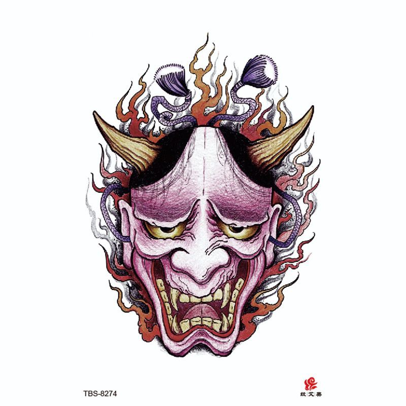 Tatto temporer TBS Baru Ukiyo-e Geisha Fashion Khusus Buatan Tato Lengan Setengah Air MODEL TBS-8274