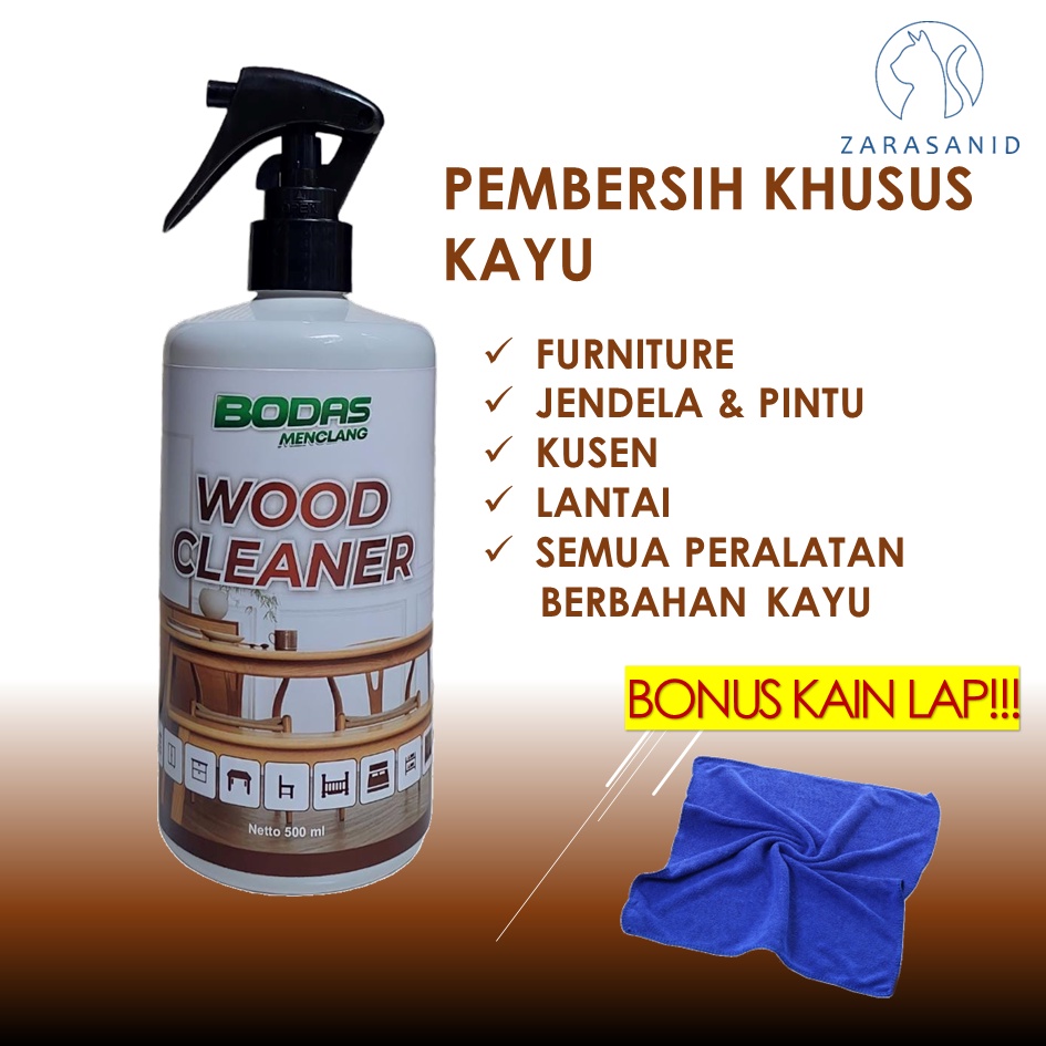 BODAS Wood Cleaner Polish Pembersih dan Polish Kayu Furnitur Membersihkan Mengkilapkan Melindungi dari Jamur Berbagai Peralatan Berbahan Kayu