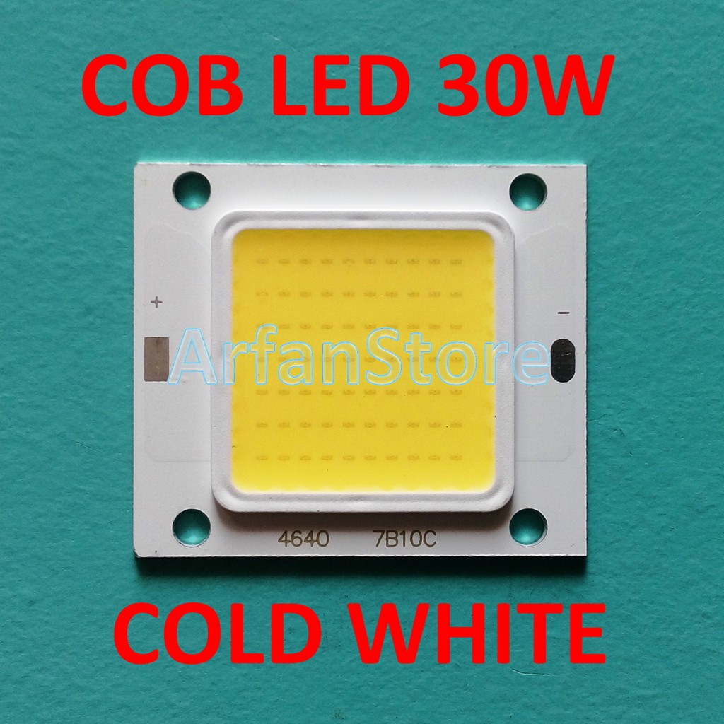 COB LED 30W HPL Cold White High Power LED 70 Chip Putih Super Terang