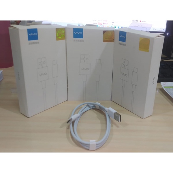 Kabel Data Vivo Type C Micro USB Fast Charging Data Cable Vivo V5/V7/V9/V19/V17/S1 PRO X50