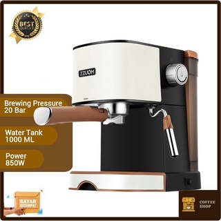 Mesin Kopi Semi Automatic Espresso Coffe Machine Pressure  20 Bar Milk Foam Garansi ZZUOM