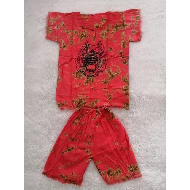 Baju Barong Bali Anak ukuran S-XL Warna Random