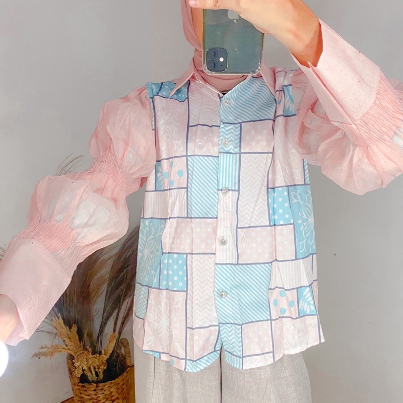 JADDYS DAMIA TOP ATASAN WANITA KEMEJA LESTI BESTSELLER TERLARIS BAJU LESTY TERMURAH ORIGINAL VIVORIE